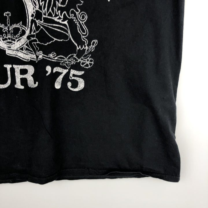 PORT and COMPANY QUEEN Band T-shirt (Men's XL equivalent) cotton black type Vintage Second Hand
