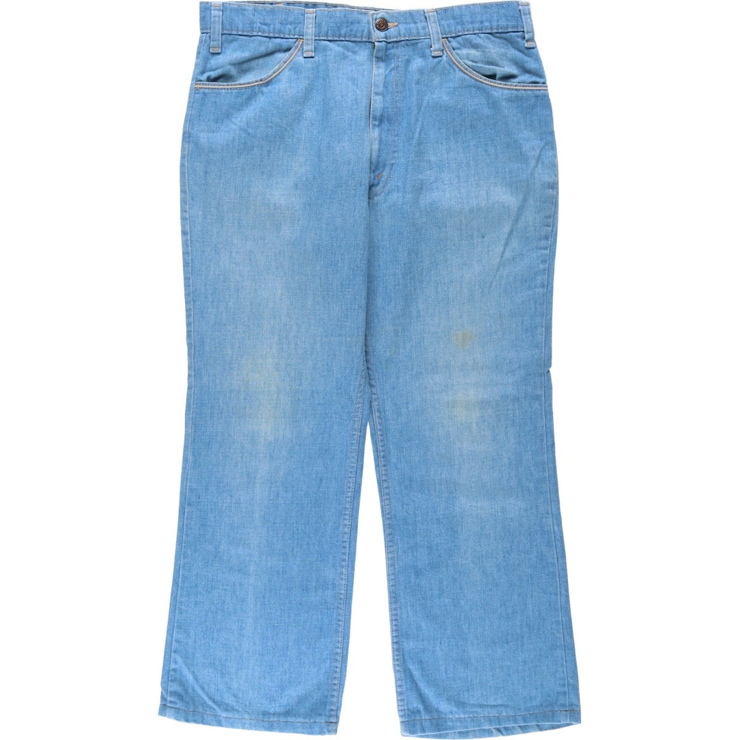 70s-80'S Levi's for men 43417-0812 Orange Tab Bootcut Denim Pants Men's W35 Vintage unclear blue type Vintage Second Hand