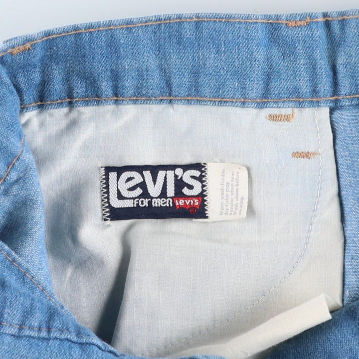 70s-80'S Levi's for men 43417-0812 Orange Tab Bootcut Denim Pants Men's W35 Vintage unclear blue type Vintage Second Hand