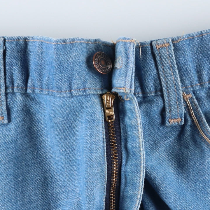 70s-80'S Levi's for men 43417-0812 Orange Tab Bootcut Denim Pants Men's W35 Vintage unclear blue type Vintage Second Hand
