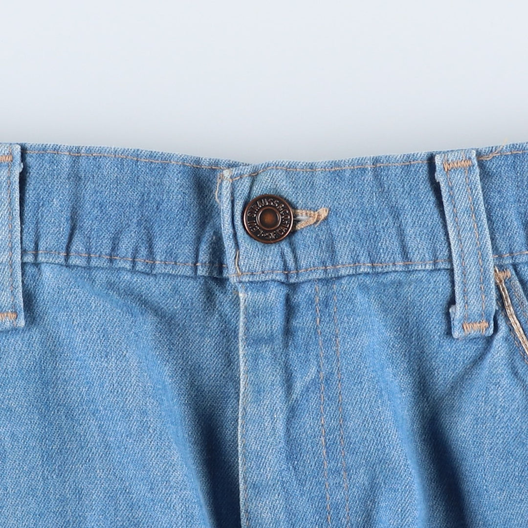 70s-80'S Levi's for men 43417-0812 Orange Tab Bootcut Denim Pants Men's W35 Vintage unclear blue type Vintage Second Hand