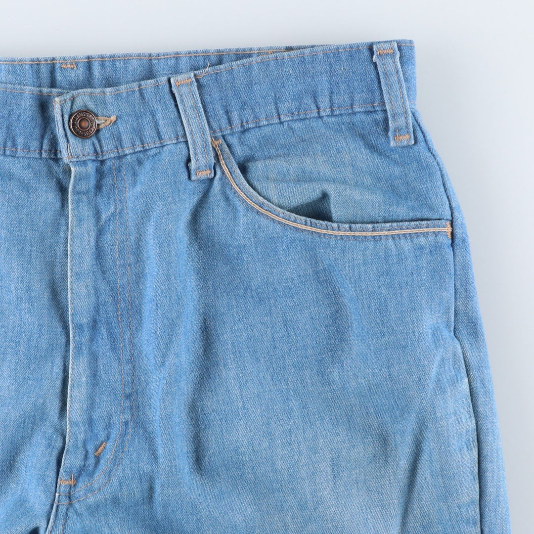 70s-80'S Levi's for men 43417-0812 Orange Tab Bootcut Denim Pants Men's W35 Vintage unclear blue type Vintage Second Hand