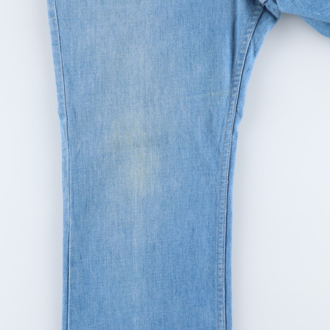 70s-80'S Levi's for men 43417-0812 Orange Tab Bootcut Denim Pants Men's W35 Vintage unclear blue type Vintage Second Hand