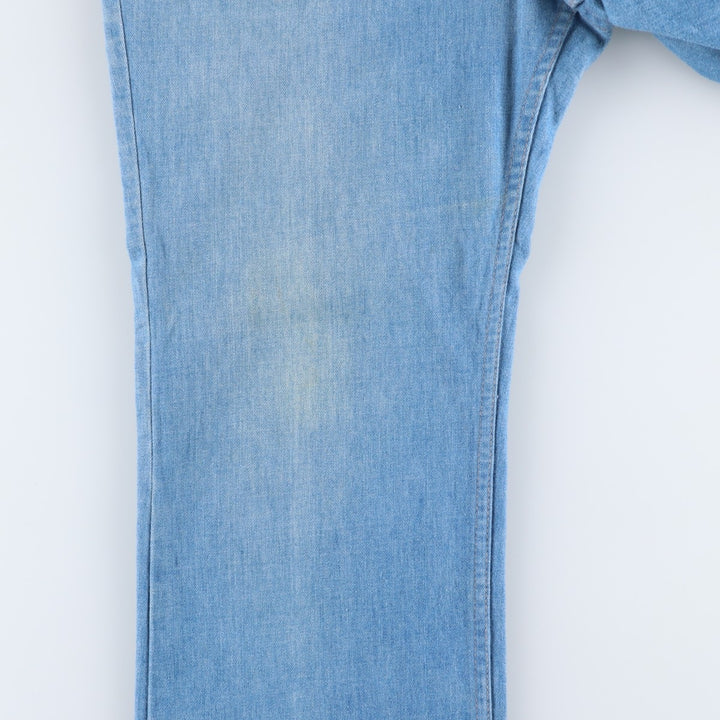 70s-80'S Levi's for men 43417-0812 Orange Tab Bootcut Denim Pants Men's W35 Vintage unclear blue type Vintage Second Hand