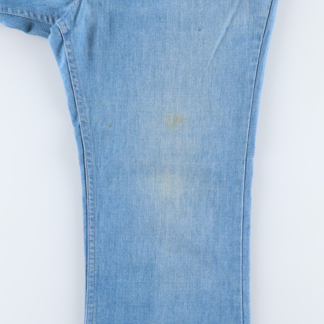 70s-80'S Levi's for men 43417-0812 Orange Tab Bootcut Denim Pants Men's W35 Vintage unclear blue type Vintage Second Hand