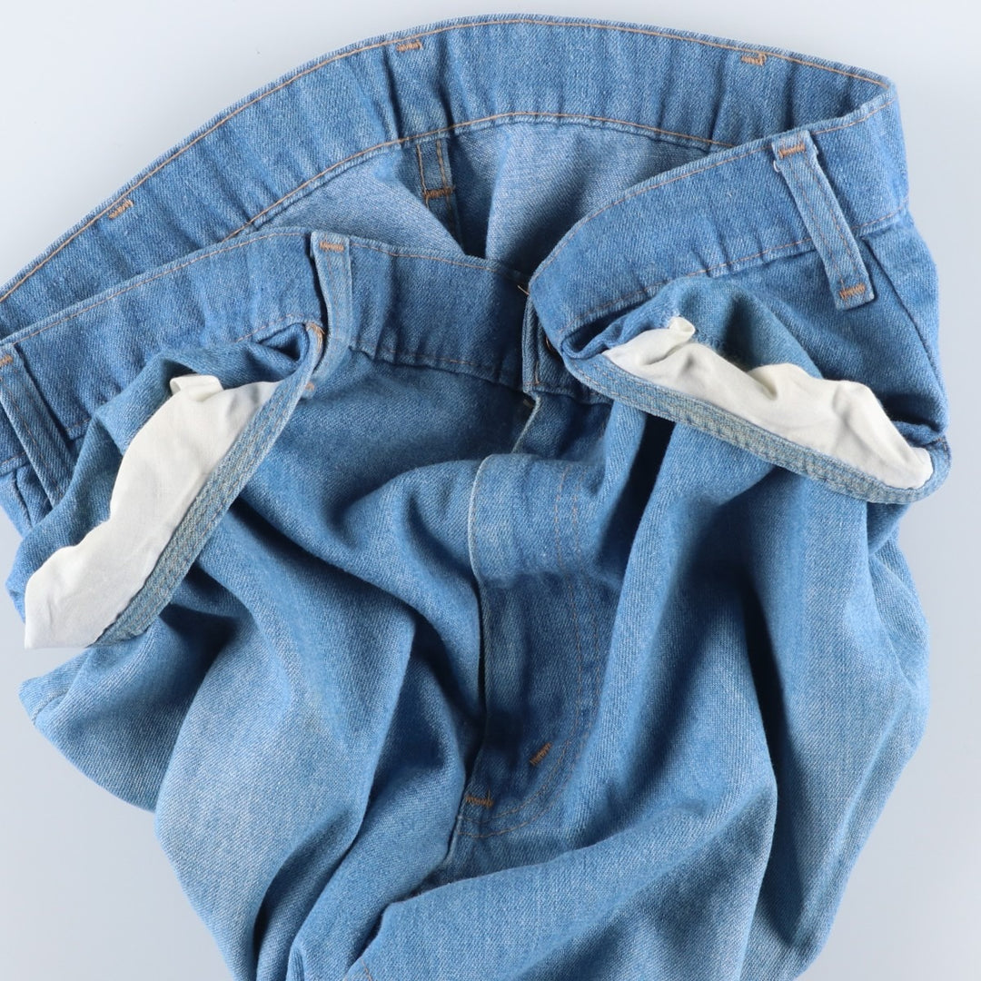 70s-80'S Levi's for men 43417-0812 Orange Tab Bootcut Denim Pants Men's W35 Vintage unclear blue type Vintage Second Hand