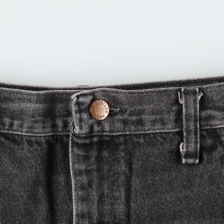 90s-00'S Rustler Black Denim Flare Cut Denim Pants, Made in USA, Men's W36 (approx.), Vintage cotton black type Vintage Second Hand