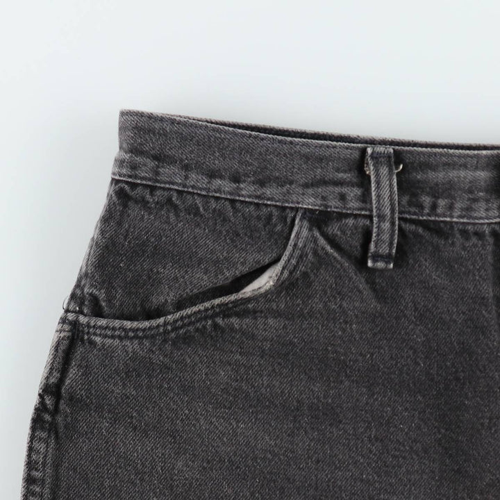 90s-00'S Rustler Black Denim Flare Cut Denim Pants, Made in USA, Men's W36 (approx.), Vintage cotton black type Vintage Second Hand