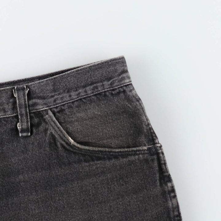 90s-00'S Rustler Black Denim Flare Cut Denim Pants, Made in USA, Men's W36 (approx.), Vintage cotton black type Vintage Second Hand