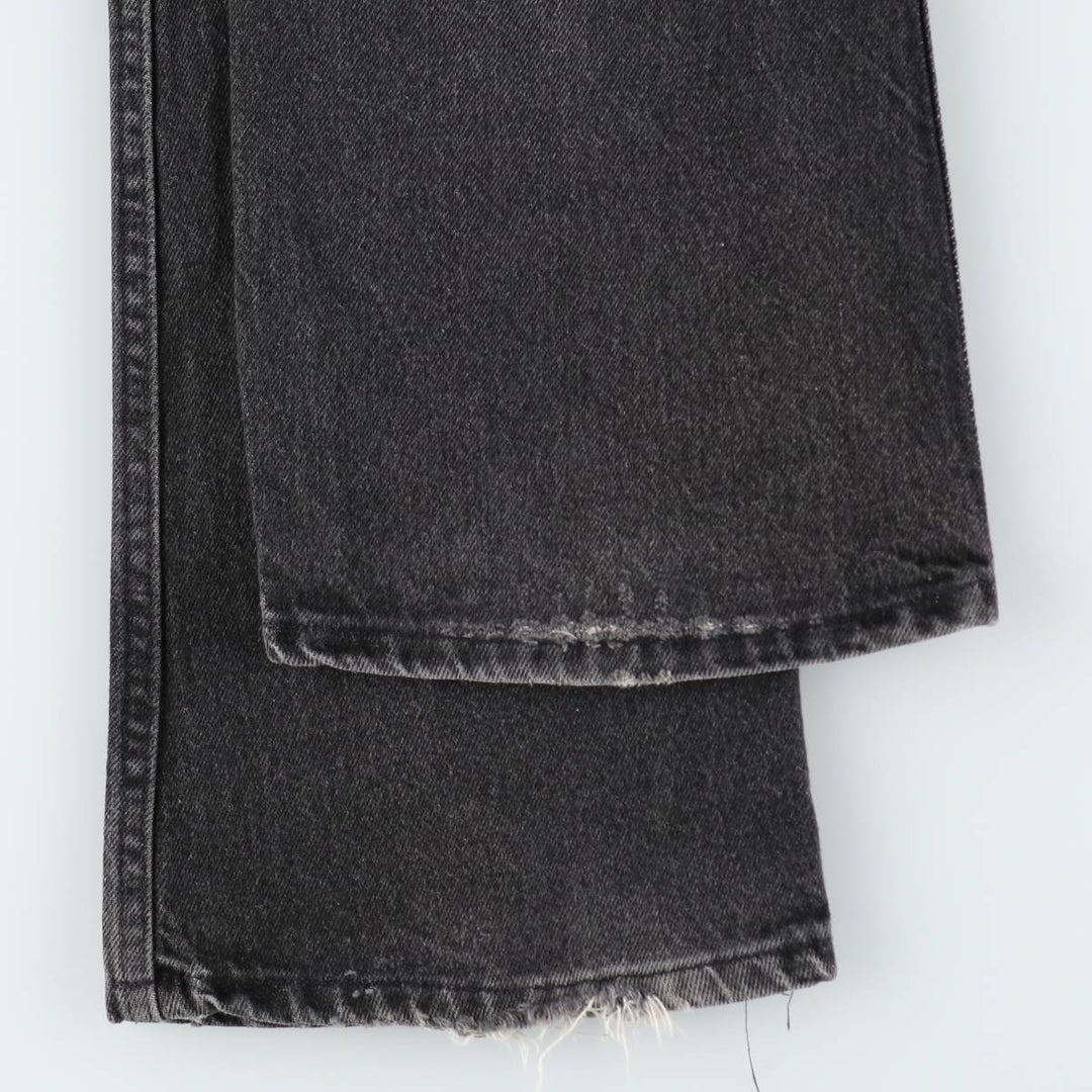 90s-00'S Rustler Black Denim Flare Cut Denim Pants, Made in USA, Men's W36 (approx.), Vintage cotton black type Vintage Second Hand