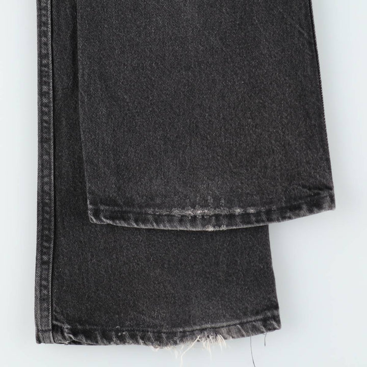 90s-00'S Rustler Black Denim Flare Cut Denim Pants, Made in USA, Men's W36 (approx.), Vintage cotton black type Vintage Second Hand