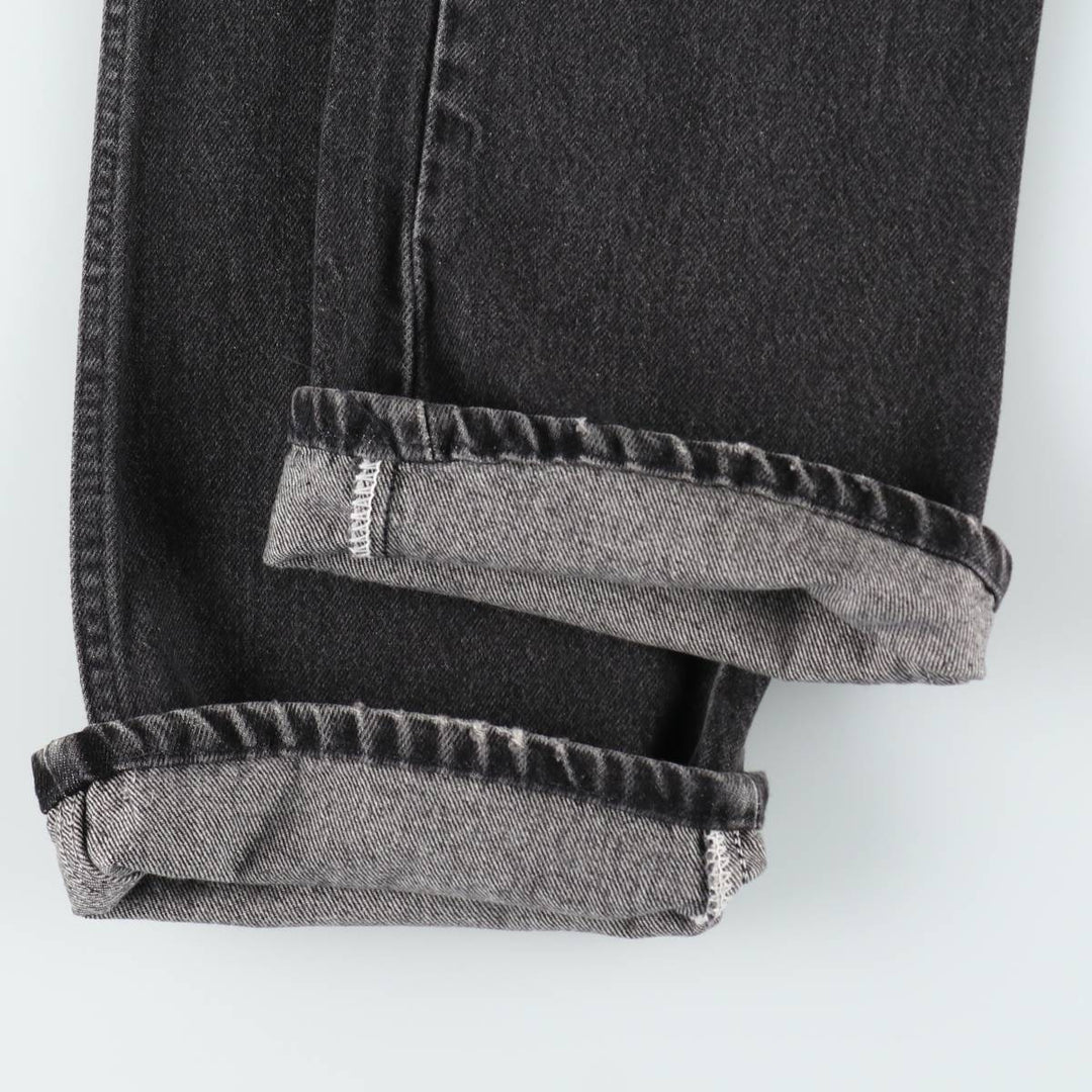 90s-00'S Rustler Black Denim Flare Cut Denim Pants, Made in USA, Men's W36 (approx.), Vintage cotton black type Vintage Second Hand