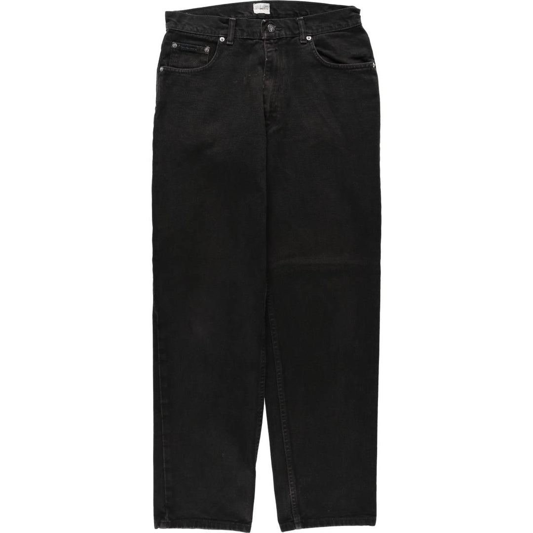 90s-00'S Calvin Klein Jeans, Black Denim, Tapered Jeans, Men's W32 (approx.), Vintage cotton black type Vintage Second Hand