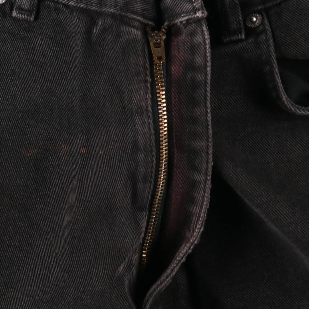 90s-00'S Calvin Klein Jeans, Black Denim, Tapered Jeans, Men's W32 (approx.), Vintage cotton black type Vintage Second Hand