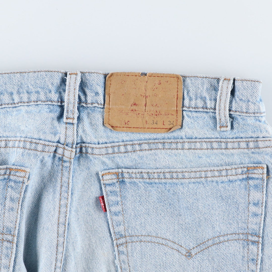 Levi's 00550-4834 Tapered Denim Pants, Made in USA, Men's Size W33 (approx.) cotton blue type Vintage Second Hand