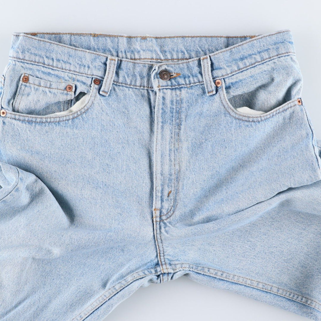 Levi's 00550-4834 Tapered Denim Pants, Made in USA, Men's Size W33 (approx.) cotton blue type Vintage Second Hand