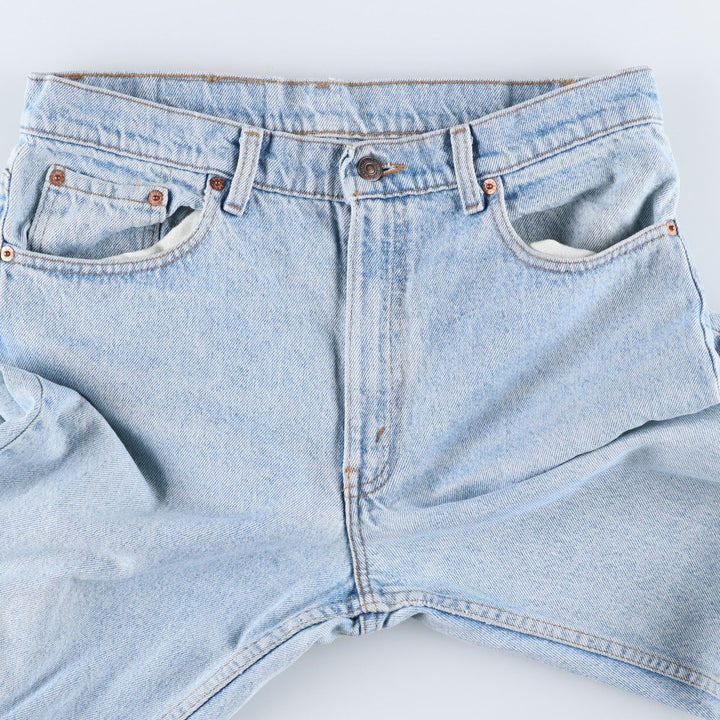 Levi's 00550-4834 Tapered Denim Pants, Made in USA, Men's Size W33 (approx.) cotton blue type Vintage Second Hand