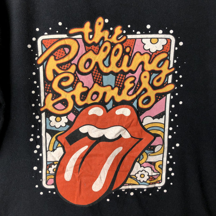 The Rolling Stones Band T-shirt, Band T, Men's L size cotton black type Vintage Second Hand