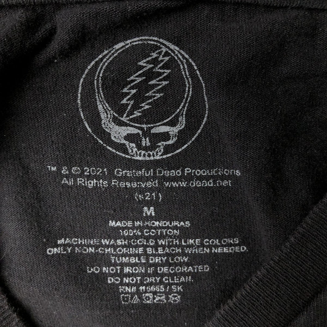 GRATEFUL DEAD DEAD BEAR Band T-shirt (Men's size M) cotton black type Vintage Second Hand