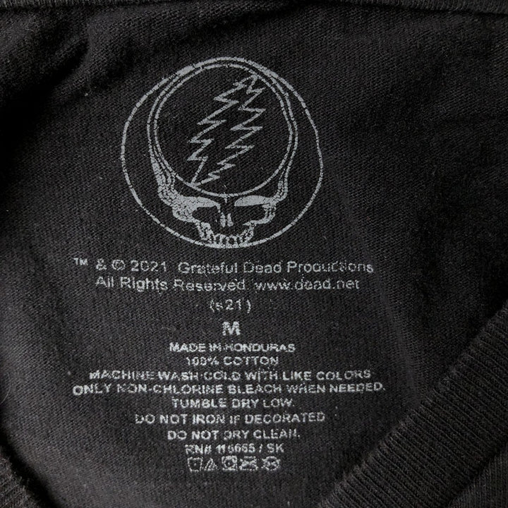 GRATEFUL DEAD DEAD BEAR Band T-shirt (Men's size M) cotton black type Vintage Second Hand