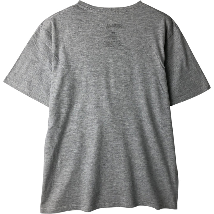 DEF LEPPARD Leopard Pattern Band T-shirt Band Tee Men's M size cotton gray type Vintage Second Hand