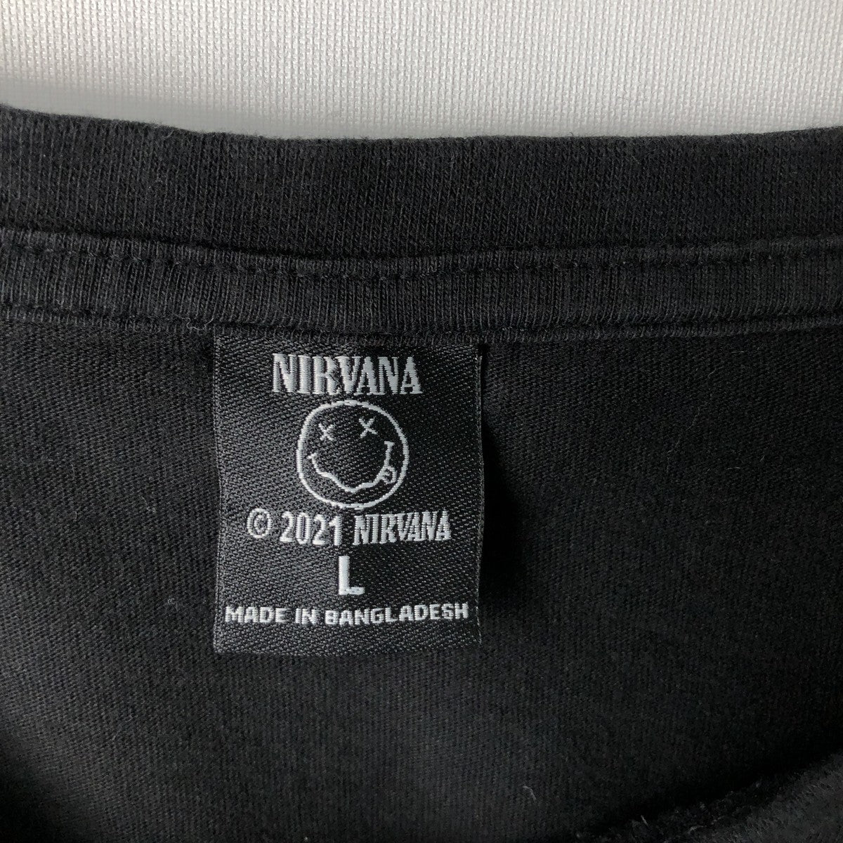 NIRVANA ニルヴァーナ バンドTシャツ バンT メンズL相当 cotton black