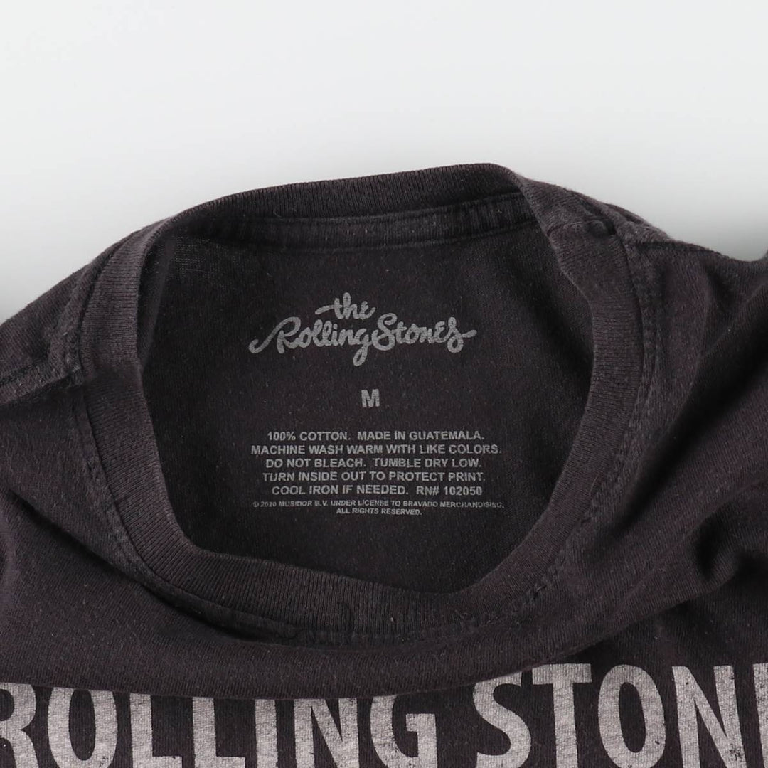 The Rolling Stones Band T-shirt, Men's M size cotton Charcoal Vintage Second Hand