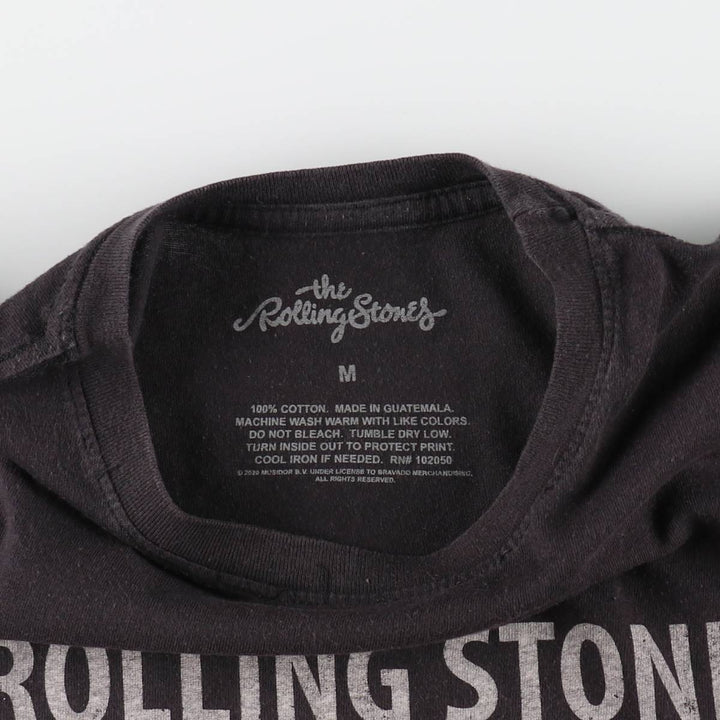 The Rolling Stones Band T-shirt, Men's M size cotton Charcoal Vintage Second Hand