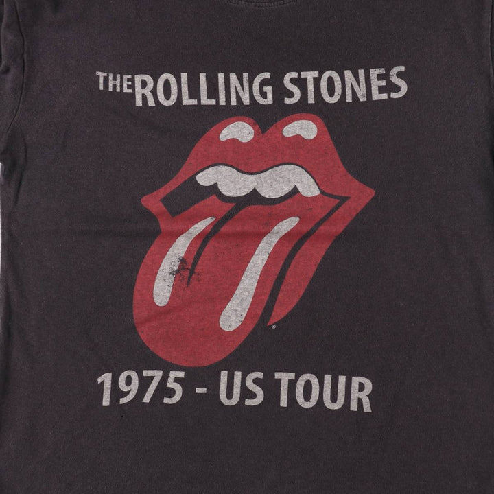 The Rolling Stones Band T-shirt, Men's M size cotton Charcoal Vintage Second Hand