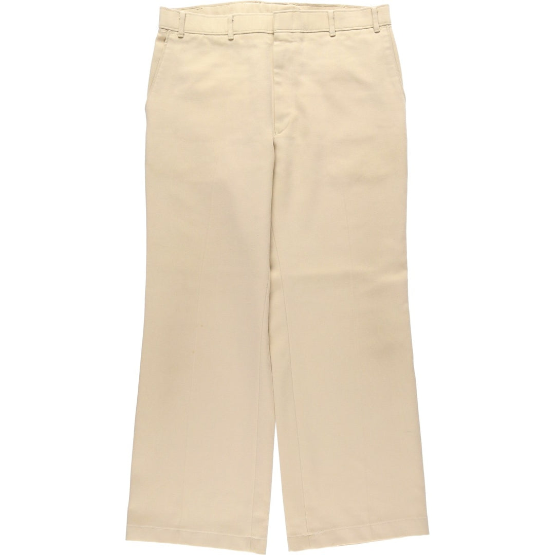Vintage 1980'S Levi's Action Slacks, Men's Size 35 unclear Beige type Vintage Second Hand