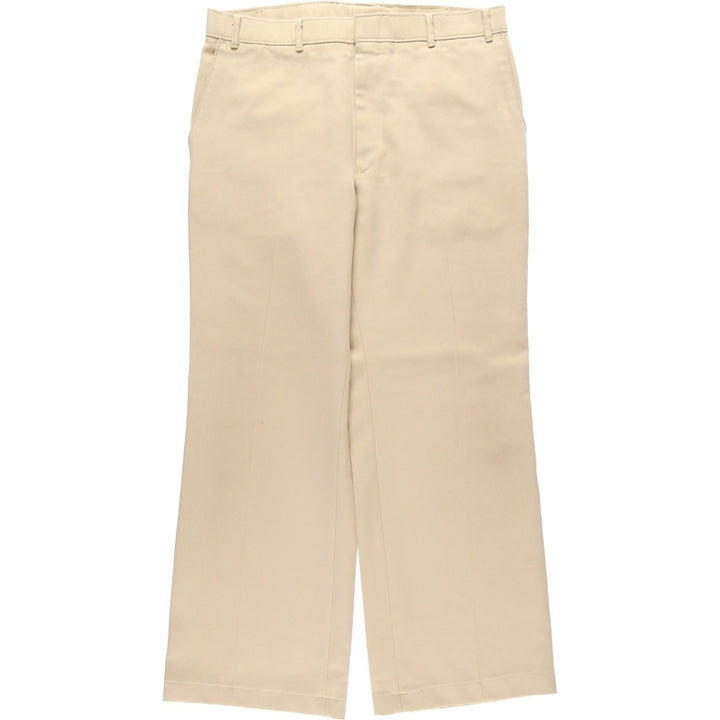 Vintage 1980'S Levi's Action Slacks, Men's Size 35 unclear Beige type Vintage Second Hand