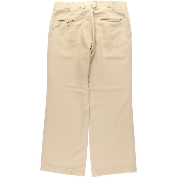 Vintage 1980'S Levi's Action Slacks, Men's Size 35 unclear Beige type Vintage Second Hand