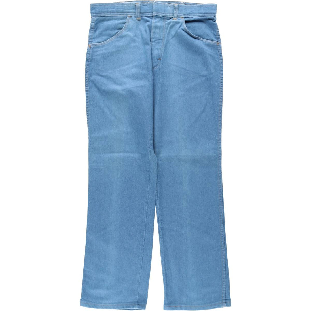 80s-90'S Wrangler Straight Denim Pants, Made in USA, Men's, W35, Vintage unclear blue type Vintage Second Hand