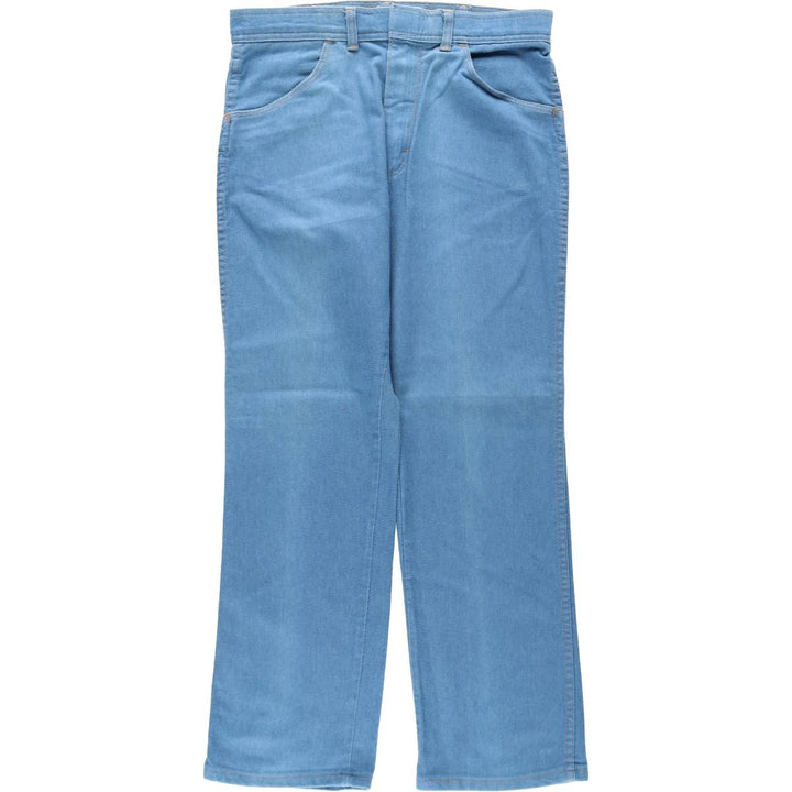80s-90'S Wrangler Straight Denim Pants, Made in USA, Men's, W35, Vintage unclear blue type Vintage Second Hand