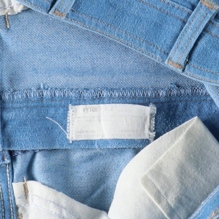 80s-90'S Wrangler Straight Denim Pants, Made in USA, Men's, W35, Vintage unclear blue type Vintage Second Hand