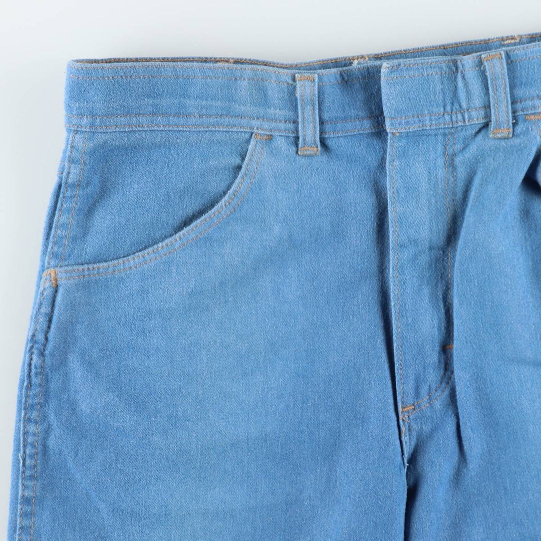 80s-90'S Wrangler Straight Denim Pants, Made in USA, Men's, W35, Vintage unclear blue type Vintage Second Hand