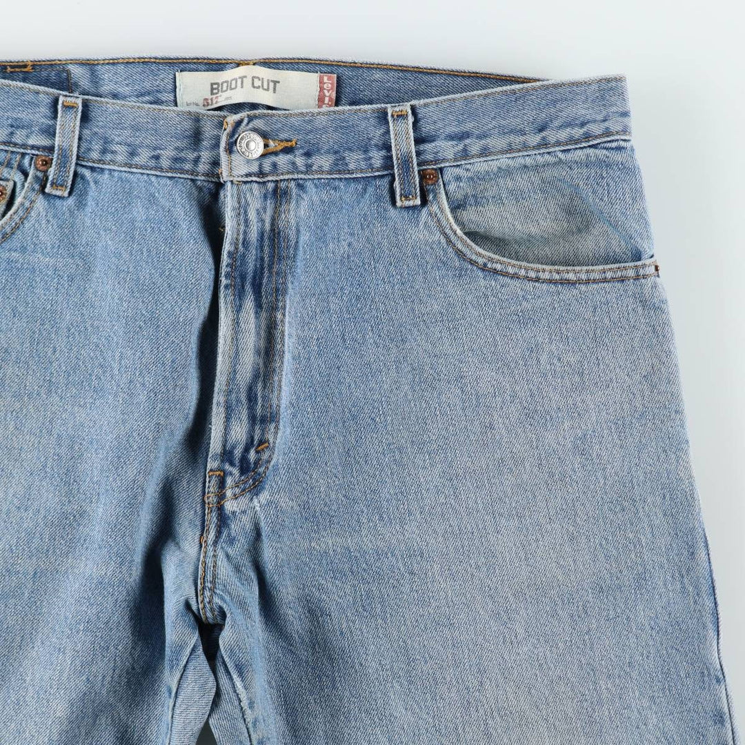 00'S Levi's 517 BOOT CUT Bootcut denim pants for men, size w35 cotton blue type Vintage Second Hand