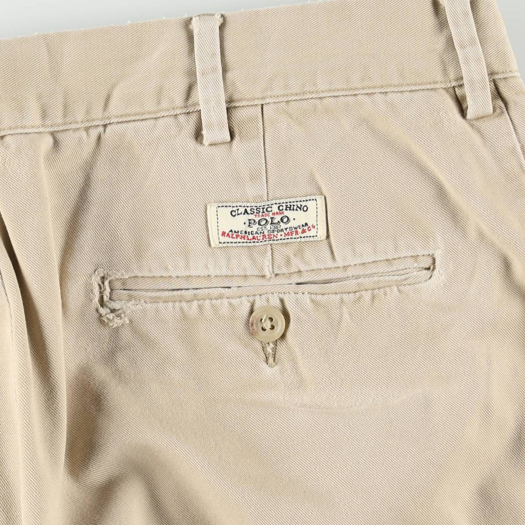 Ralph Lauren POLO by Ralph Lauren Chino Pants Men's W34 equivalent cotton Beige type Vintage Second Hand