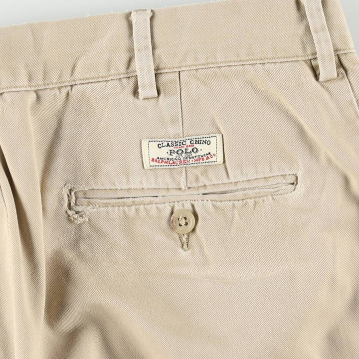 Ralph Lauren POLO by Ralph Lauren Chino Pants Men's W34 equivalent cotton Beige type Vintage Second Hand
