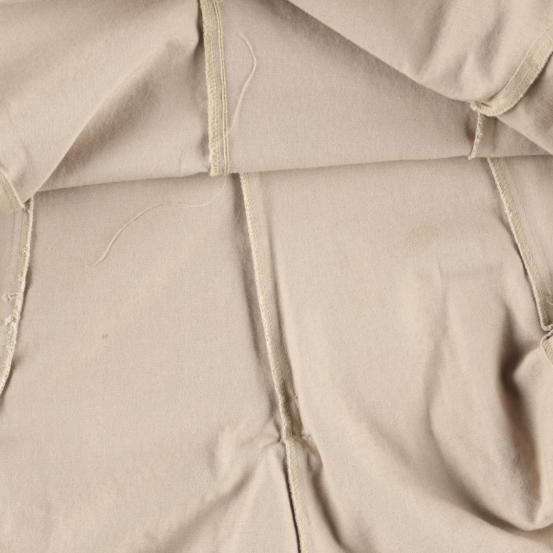 ~90'S Circle T By Marilyn Lenox Puff Hem Chino Cotton Half-Length A-Line Skirt, Made in USA, Women's Size M (approx.) cotton Beige type Vintage Second Hand