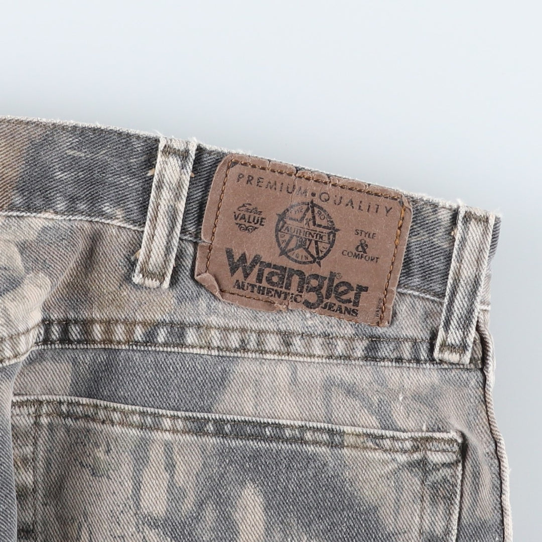 Wrangler Camouflage Pattern Realtree Camo Tapered Denim Pants, Men's Size W33 unclear Khaki type Vintage Second Hand