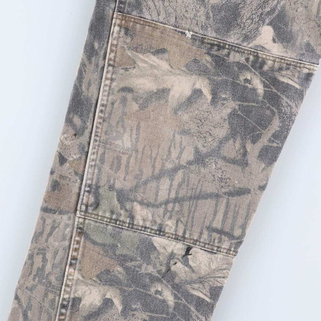 Wrangler Camouflage Pattern Realtree Camo Tapered Denim Pants, Men's Size W33 unclear Khaki type Vintage Second Hand