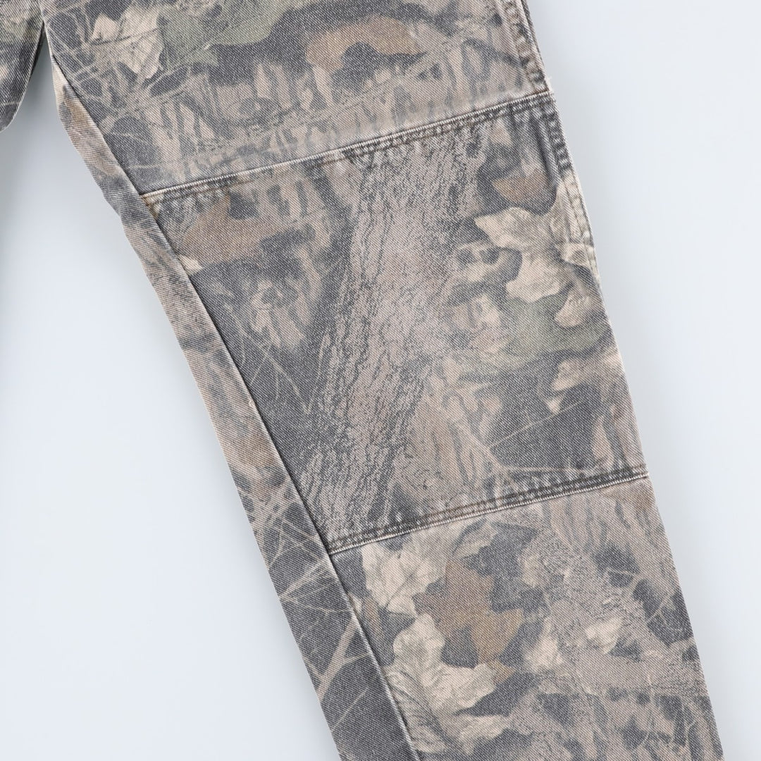 Wrangler Camouflage Pattern Realtree Camo Tapered Denim Pants, Men's Size W33 unclear Khaki type Vintage Second Hand