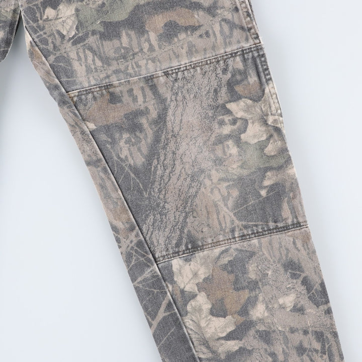 Wrangler Camouflage Pattern Realtree Camo Tapered Denim Pants, Men's Size W33 unclear Khaki type Vintage Second Hand