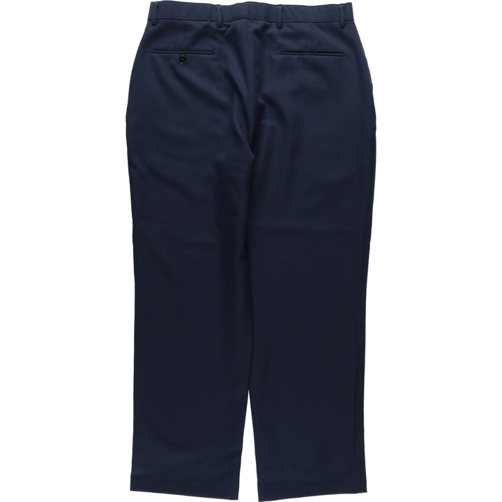 Vintage men's slacks from the 70s-80s, size W35. polyester navy blue type Vintage Second Hand