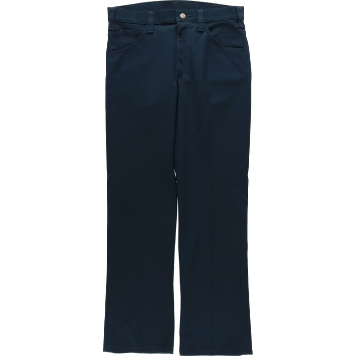 70s-80'S Lee Flare Pants, Men's Size W32 (approx.), Vintage unclear navy blue type Vintage Second Hand