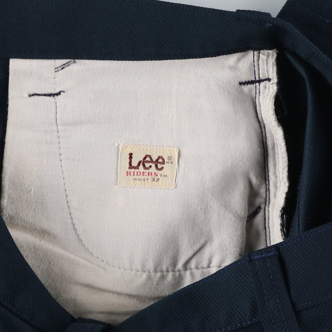 70s-80'S Lee Flare Pants, Men's Size W32 (approx.), Vintage unclear navy blue type Vintage Second Hand