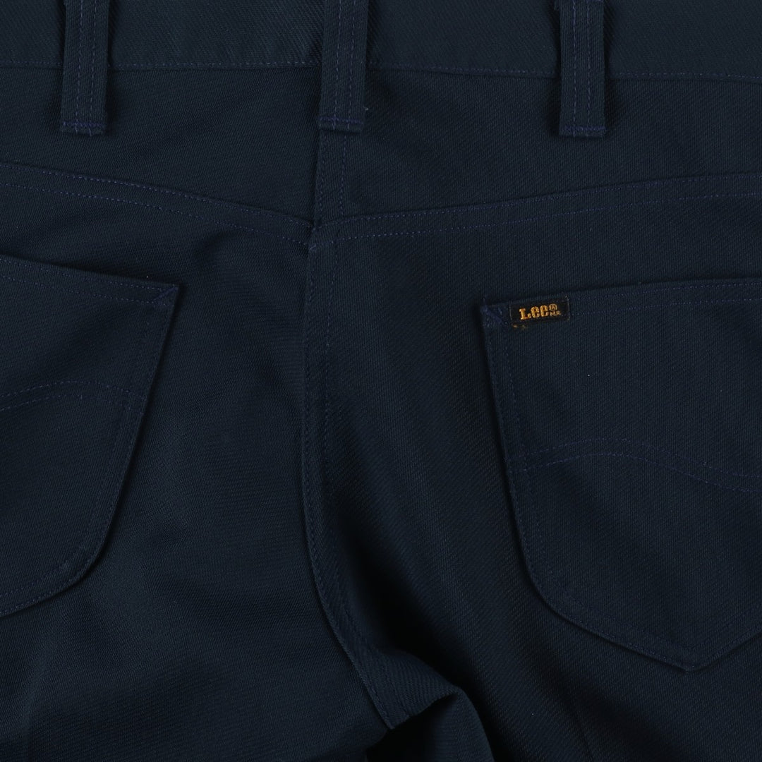 70s-80'S Lee Flare Pants, Men's Size W32 (approx.), Vintage unclear navy blue type Vintage Second Hand