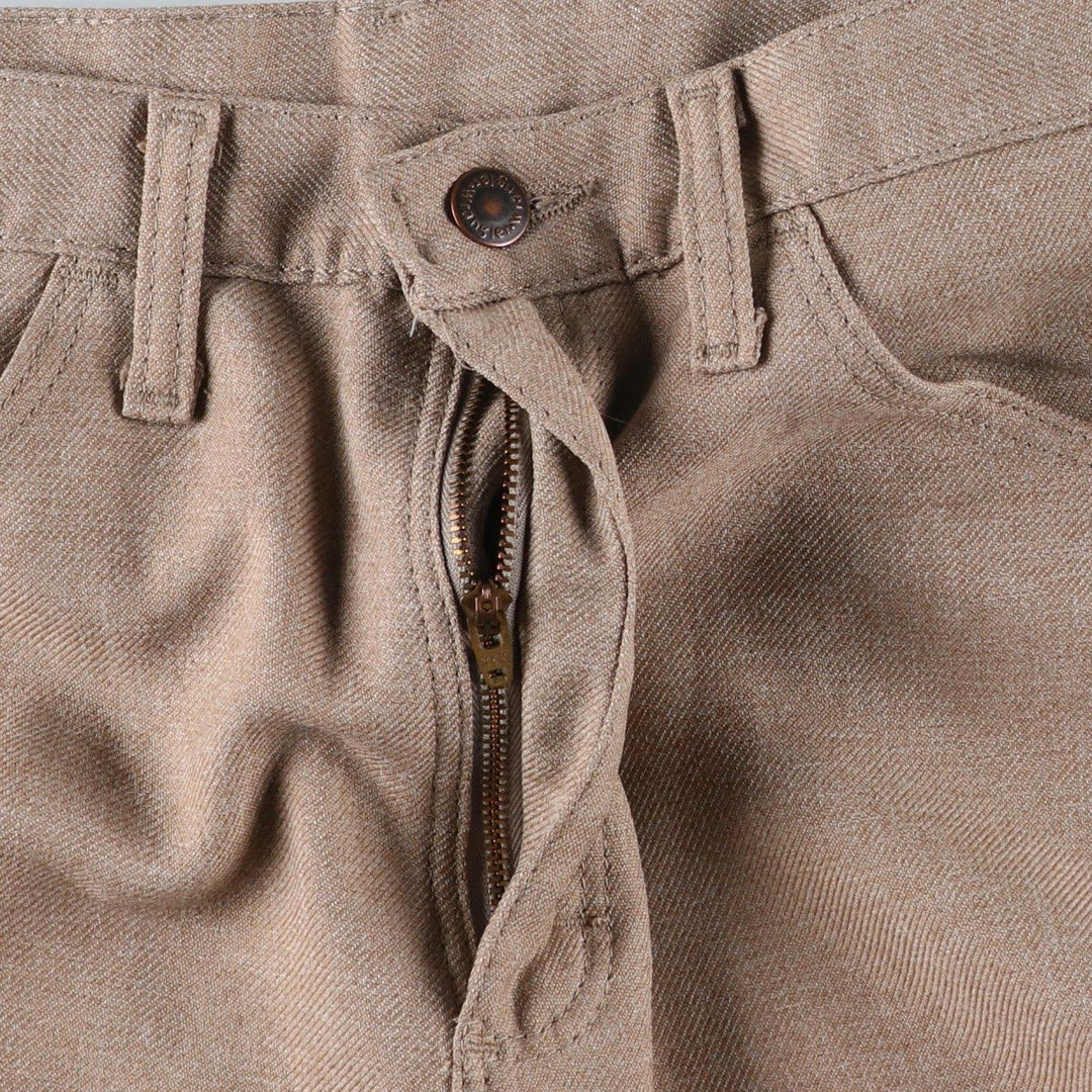 Vintage 90s-00'S Wrangler Dress Jeans, Men's Size W32 (approx.) polyester brown type Vintage Second Hand