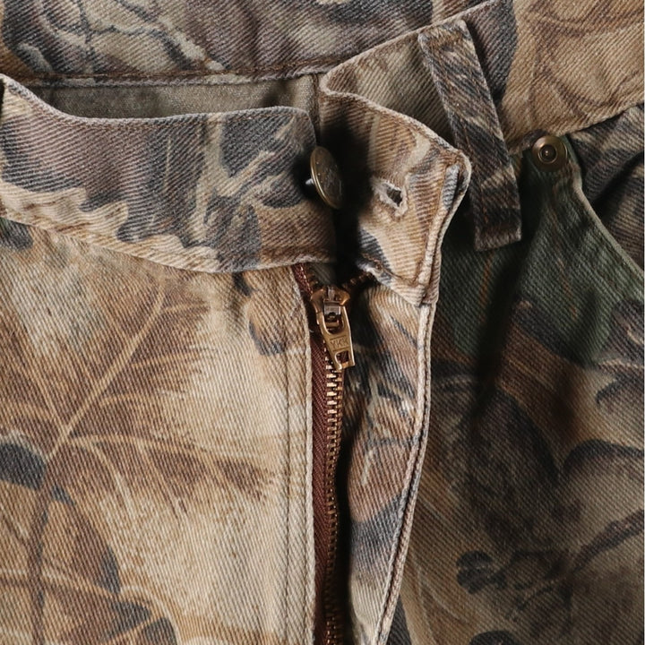 Realtree Camo Denim Pants, Made in USA, Men's Size W32 cotton multicolor Vintage Second Hand